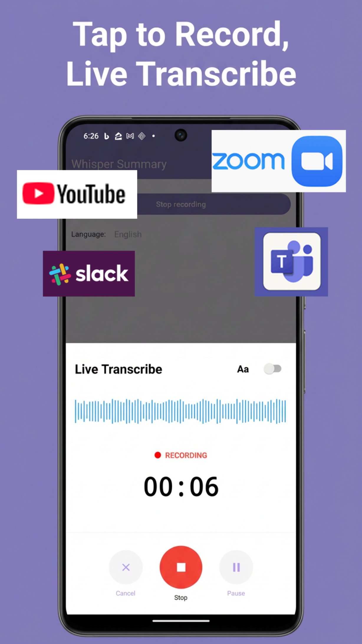 Nono AI Recording Interface